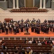 Nashville African American Wind Symphony stands for applause after a performance